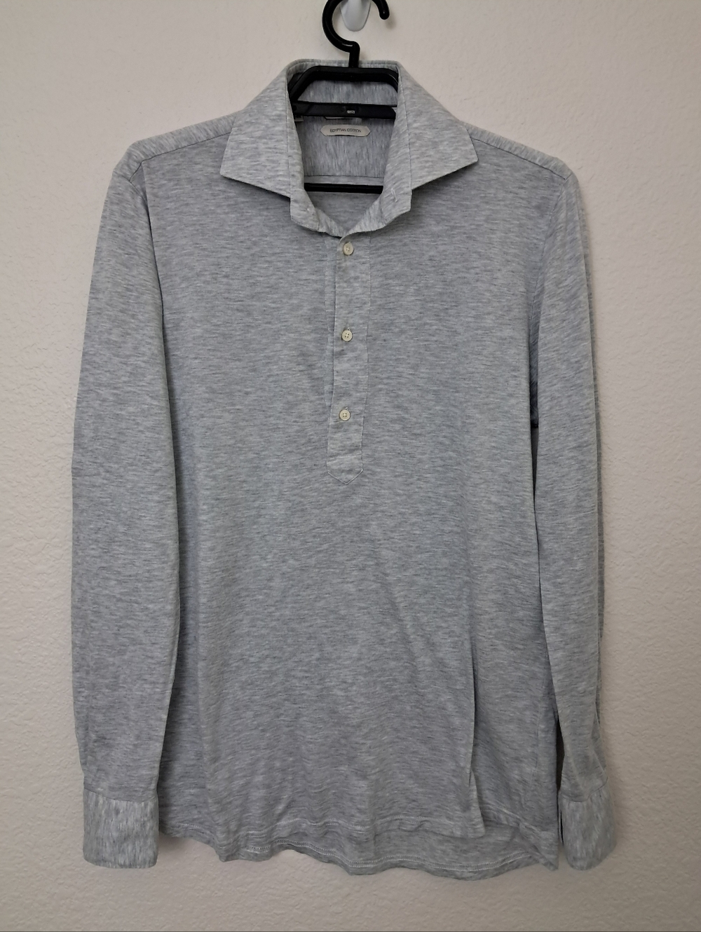 Suitsupply Long Sleeve Polo ShirtEgyptian Cotton